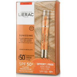 Lierac Sunissime Fluide Protecteur Global Anti-Âge SPF 50+ et Soin Protecteur Yeux SPF 50