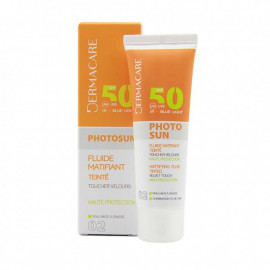DERMACARE PHOTOSUN FLUIDE MATIFIANT TEINTÉ SPF 50+